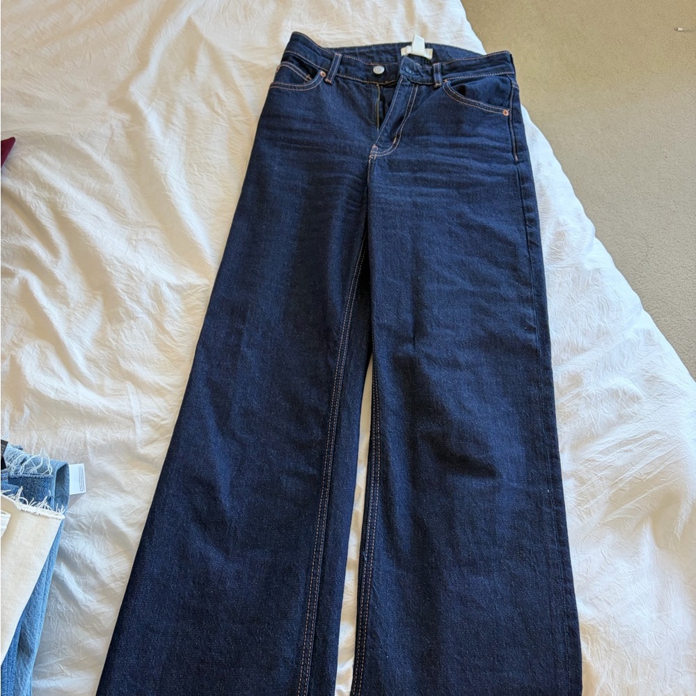 H&M Dark Blue Flare Jeans